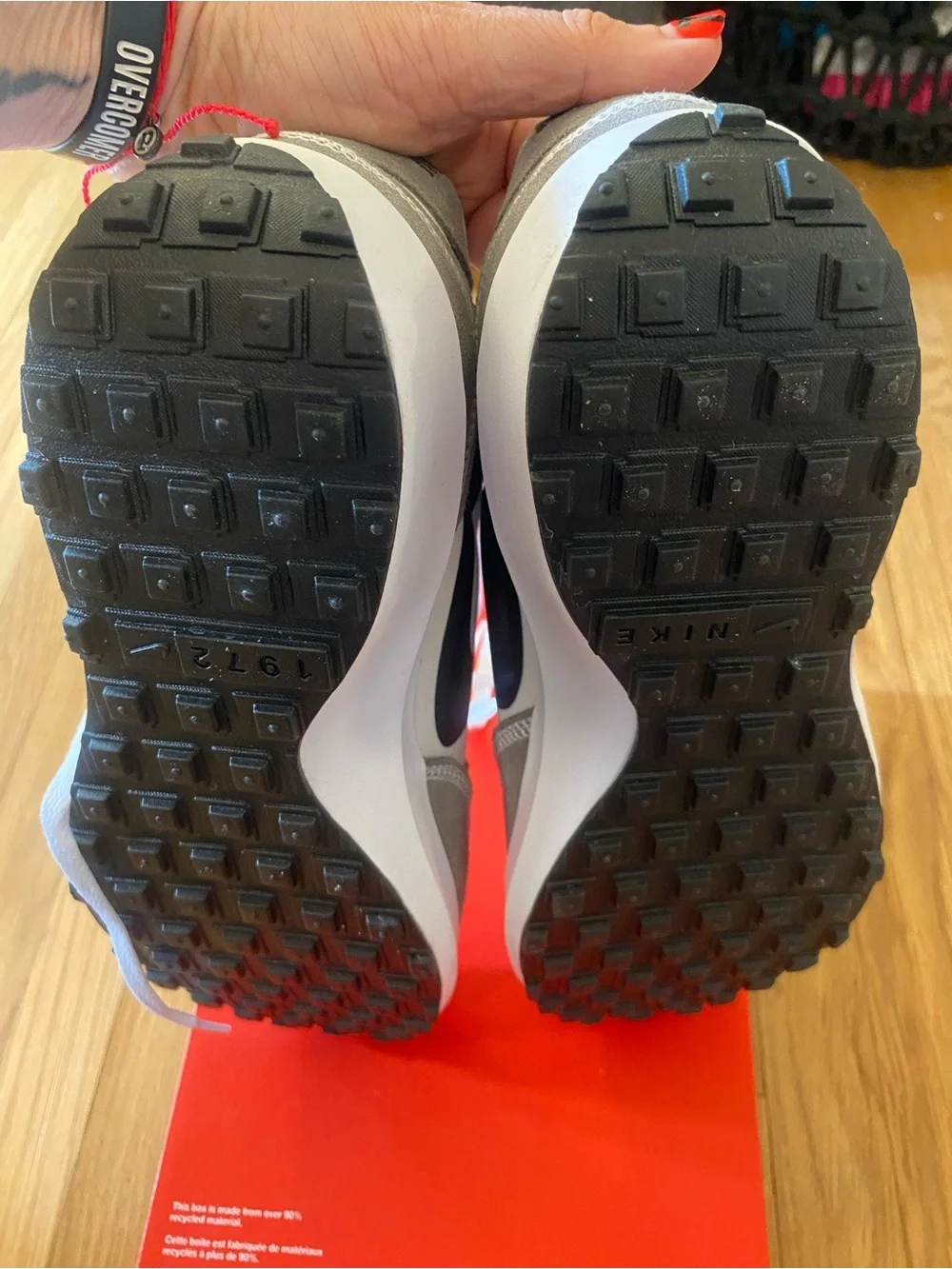 NEW Nike Waffle Nav Phantom Black Flat Pewter White